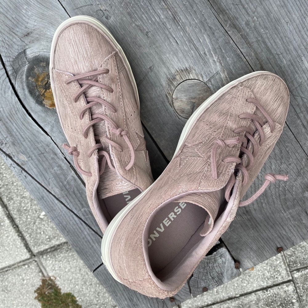 Converse one star pink metallic leather platforms - Picture 4 of 16